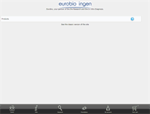 Tablet Screenshot of eurobio.fr